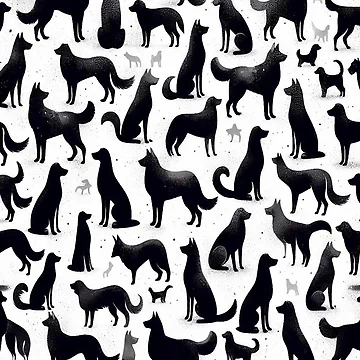 Artwork thumbnail, Dogs Pattern by PatternInArt