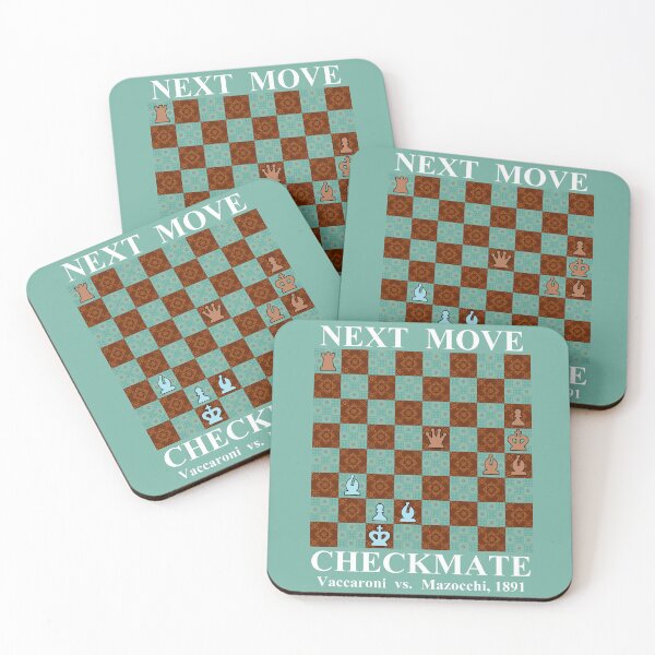 Item preview, Next move Checkmate (also available without text) designed and sold by MarkArtDesignUK.