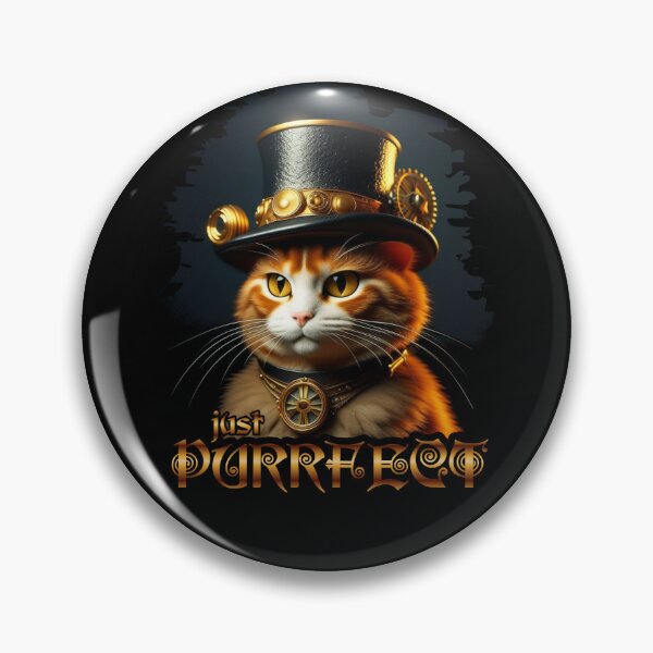 Item preview, Steampunk Cat - Just Purrfect designed and sold by SeledineArt.