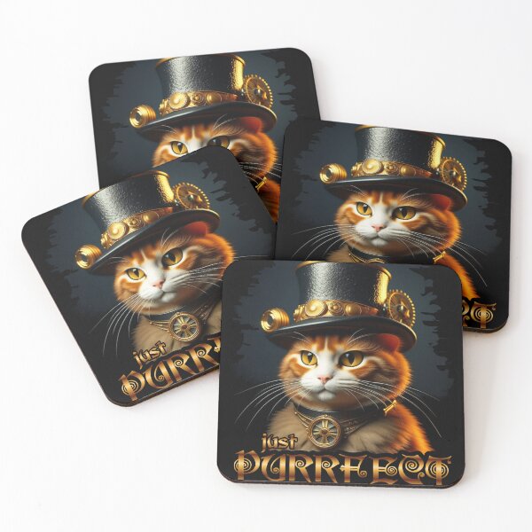 Item preview, Steampunk Cat - Just Purrfect designed and sold by SeledineArt.