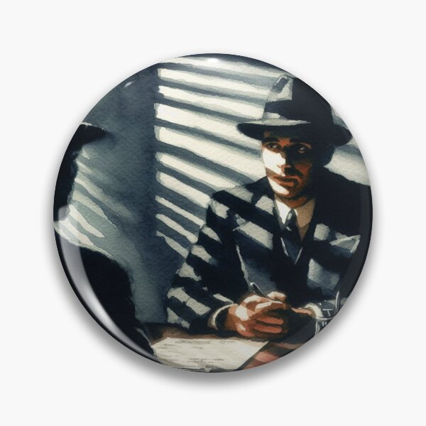 Item preview, Noir Vintage Detective Interrogation Room [Watercolor] designed and sold by RESToRAPTOR.
