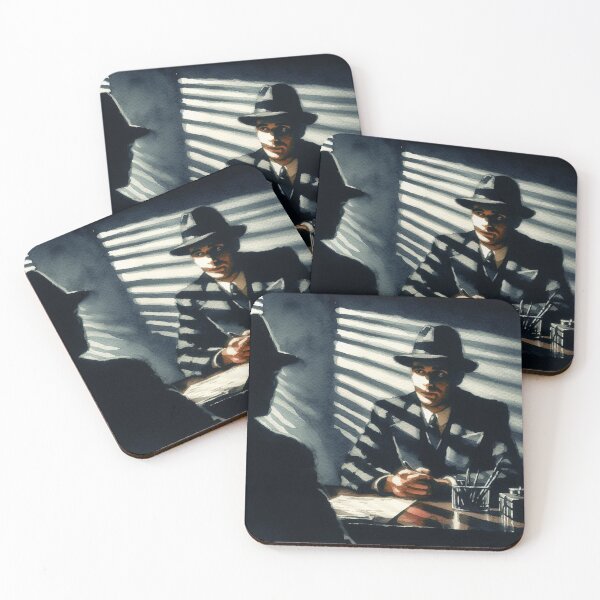 Item preview, Noir Vintage Detective Interrogation Room [Watercolor] designed and sold by RESToRAPTOR.