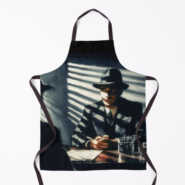 Item preview, Noir Vintage Detective Interrogation Room [Watercolor] designed and sold by RESToRAPTOR.