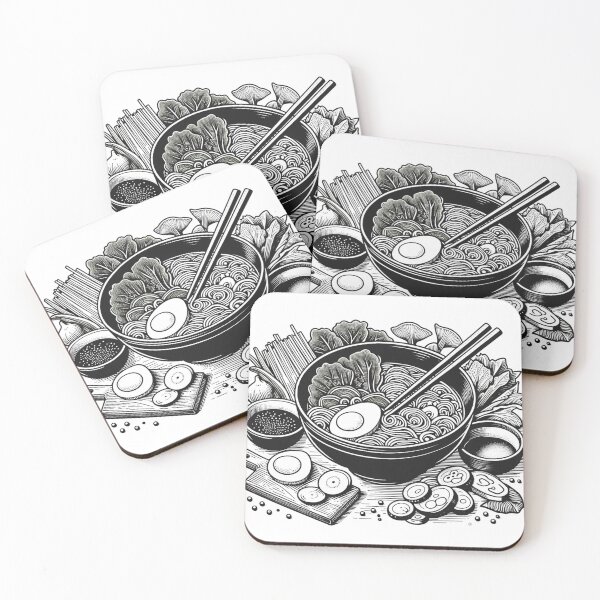 Item preview, Ramen Line Cut Print No.3 designed and sold by ArtNook777.