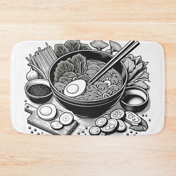 Item preview, Ramen Line Cut Print No.3 designed and sold by ArtNook777.