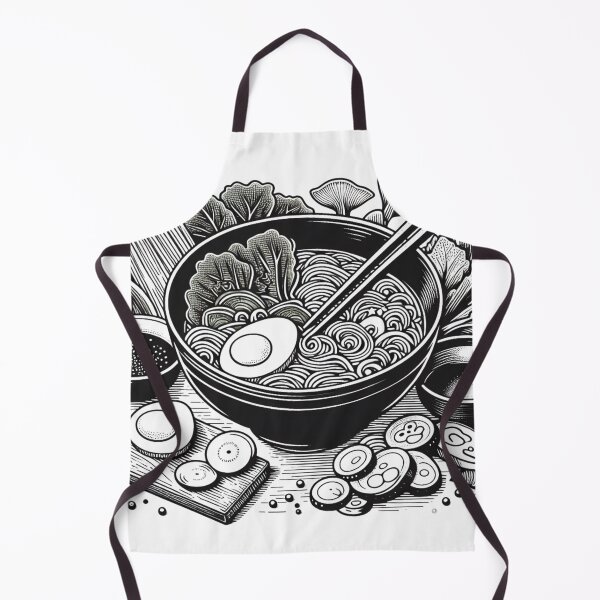 Item preview, Ramen Line Cut Print No.3 designed and sold by ArtNook777.