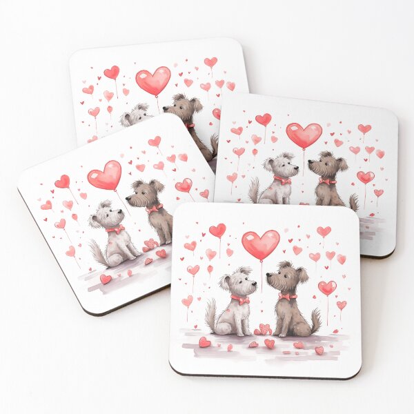Item preview, Valentine’s Day Dogs in Love 2 designed and sold by Echoes of Romania.
