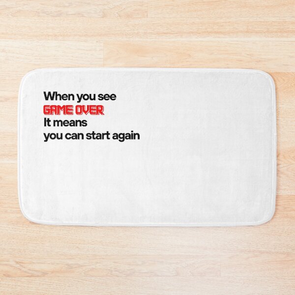Item preview, GAME OVER does't mean you end up(only sentence) designed and sold by Yewon Kim.