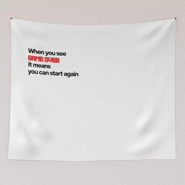 Item preview, GAME OVER does't mean you end up(only sentence) designed and sold by Yewon Kim.