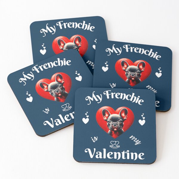 Item preview, My French Bulldog is My Valentine | Frenchie Heart designed and sold by TheMostLikely.