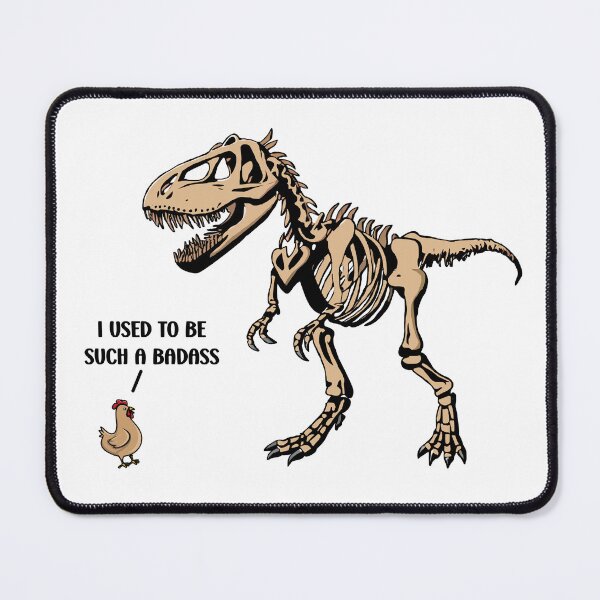 Item preview, I Used To Be Such A Badass Funny Chicken Dinosaur designed and sold by Angry Swan Designs.