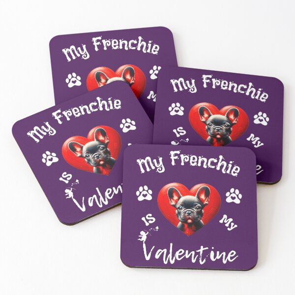 Item preview, My French Bulldog is My Valentine | Frenchie Heart designed and sold by TheMostLikely.