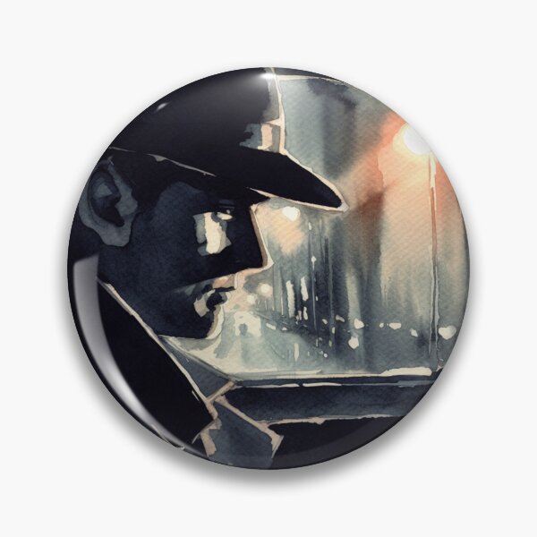 Item preview, Noir Vintage Detective in car art [Watercolor] designed and sold by RESToRAPTOR.