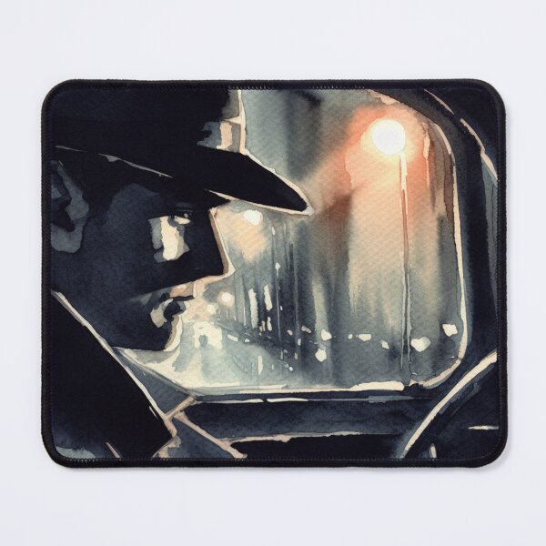 Item preview, Noir Vintage Detective in car art [Watercolor] designed and sold by RESToRAPTOR.