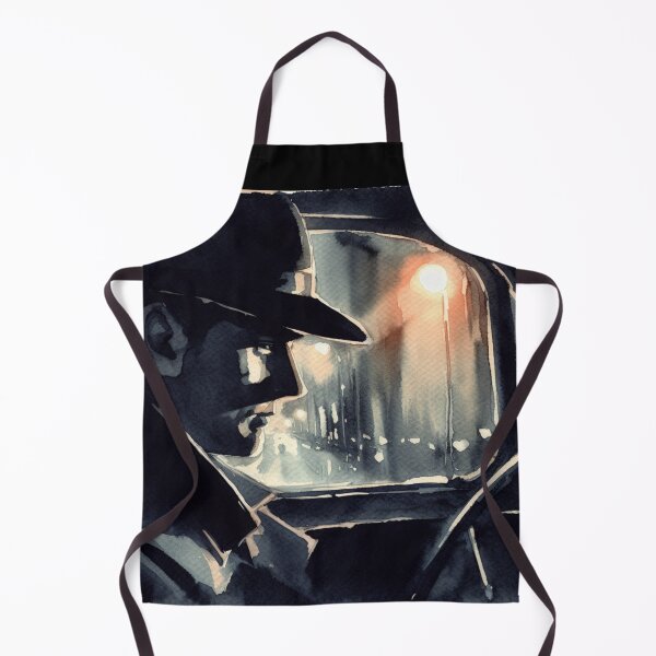 Item preview, Noir Vintage Detective in car art [Watercolor] designed and sold by RESToRAPTOR.