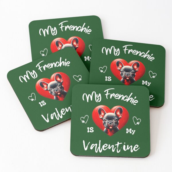 Item preview, My French Bulldog is My Valentine | Frenchie Heart designed and sold by TheMostLikely.