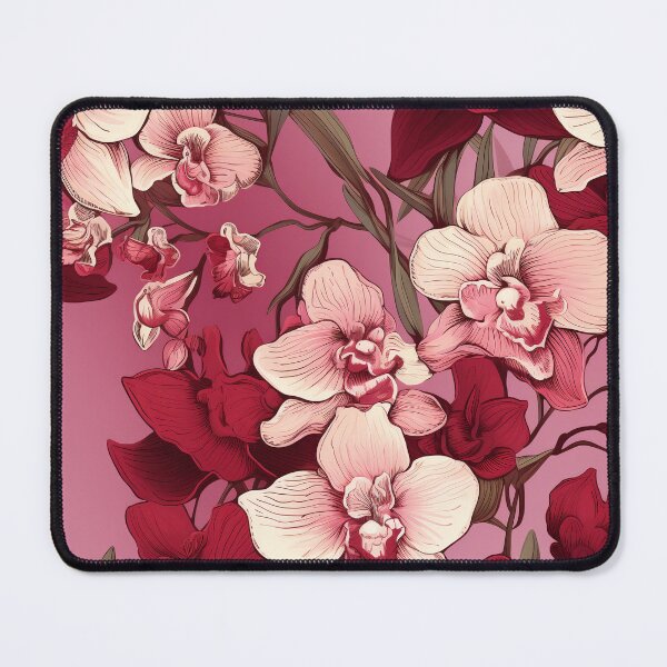 Item preview, Amber Orchid Elegance - Warm Floral Pattern designed and sold by EpicDesignsCo.