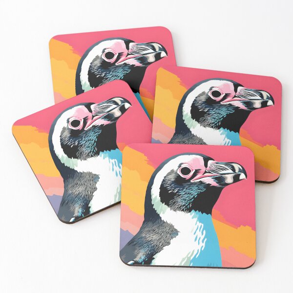 Item preview, penguin portrait art. animal colorful. Animal throw pillow.  designed and sold by formform.