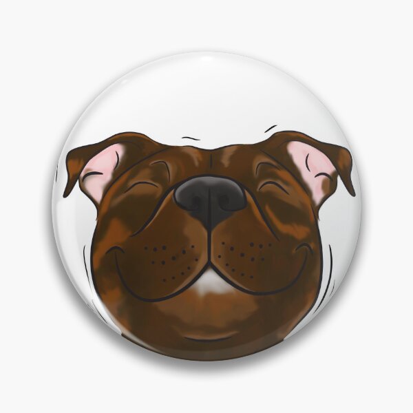 Item preview, Smiling Brindle Staffy (stafford) Staffy Love  designed and sold by jolographics.
