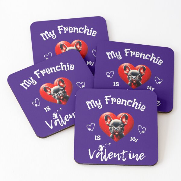 Item preview, My French Bulldog is My Valentine | Frenchie Heart designed and sold by TheMostLikely.