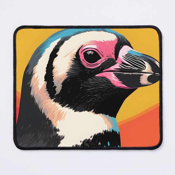 Item preview, penguin portrait art. animal colorful. Animal throw pillow.  designed and sold by formform.
