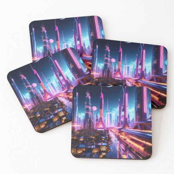 Artikelvorschau, Futuristic Cityscape at Night #197 entworfen und verkauft von CreativeKreis.