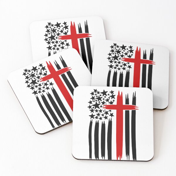 Item preview, Holy Cross American Flag Jesus designed and sold by RossDillon.