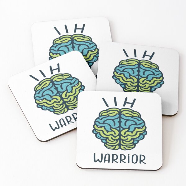 Item preview, Idiopathic Intracranial Hypertension Awareness Hope Ribbon Hearts IIH Warrior designed and sold by UrbanGraphixs.