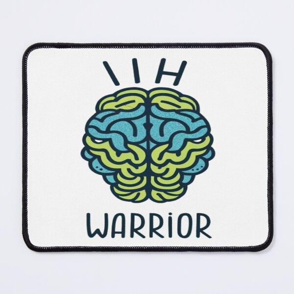 Item preview, Idiopathic Intracranial Hypertension Awareness Hope Ribbon Hearts IIH Warrior designed and sold by UrbanGraphixs.