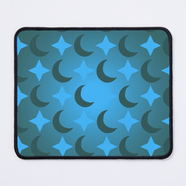 Item preview, Green Crescent Moon/Blue Star Pattern/Gradient Sky designed and sold by ShaunSandhu.