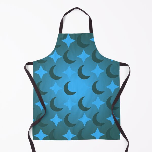 Item preview, Green Crescent Moon/Blue Star Pattern/Gradient Sky designed and sold by ShaunSandhu.