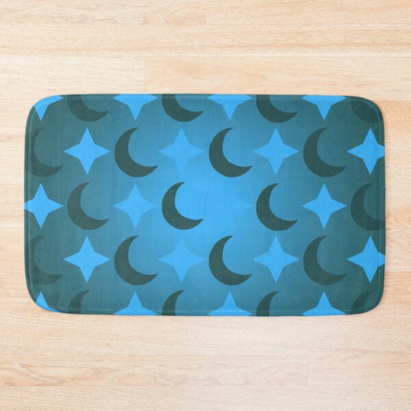 Item preview, Green Crescent Moon/Blue Star Pattern/Gradient Sky designed and sold by ShaunSandhu.