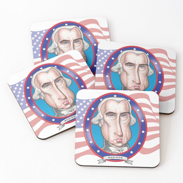 Item preview, James Madison Caricature designed and sold by FunFaces.