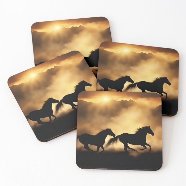 Item preview, Wild Horses at Sunset designed and sold by Stephanie Laird.
