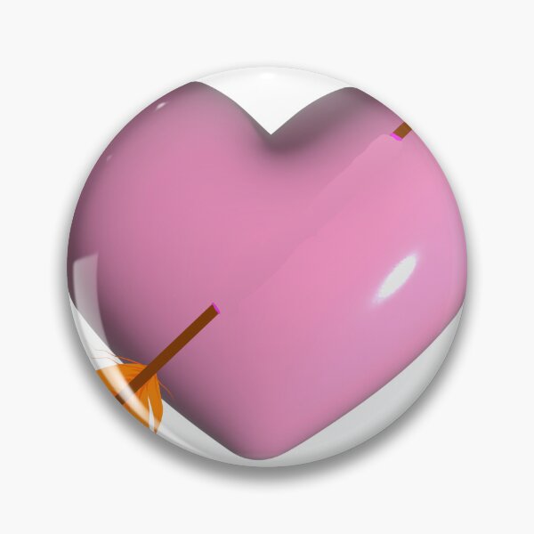 Item preview, In Love | Valentine's Pink Heart with Arrow designed and sold by hexhutch.