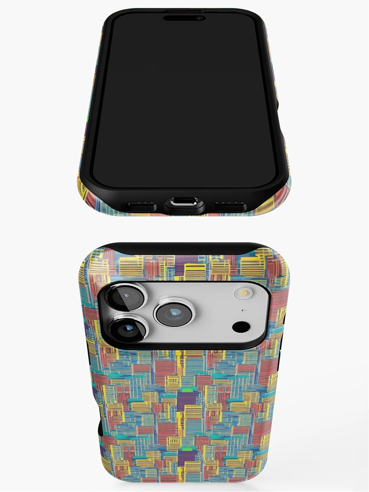 Thumbnail 3 of 4, iPhone Case, Colorful Pattern designed and sold by DestoPattern.