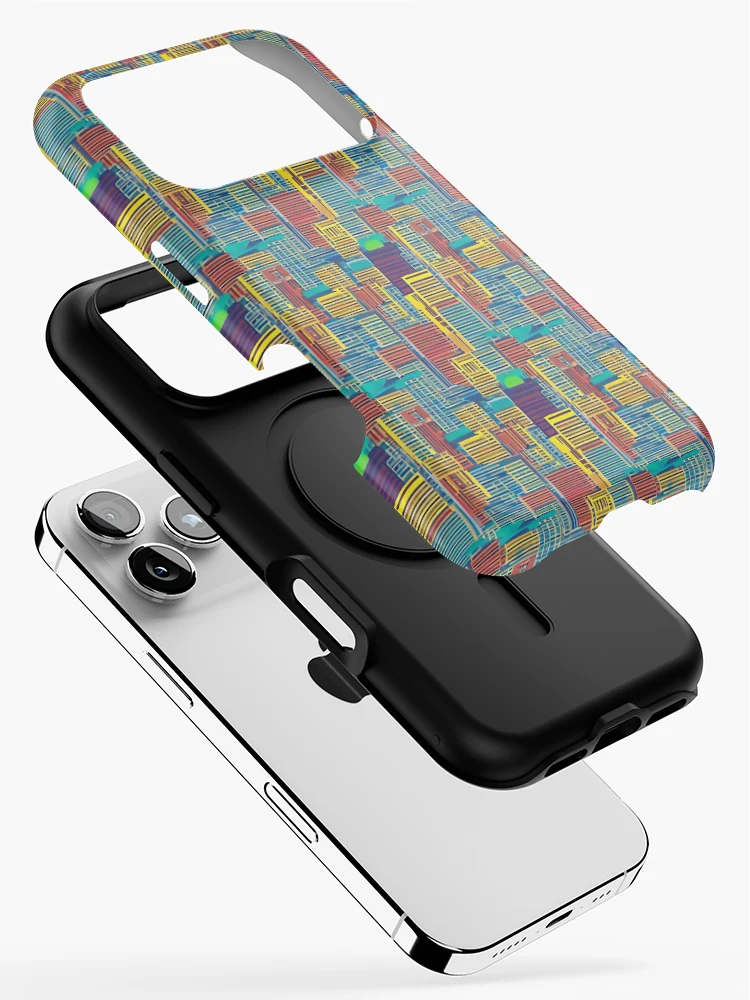 Thumbnail 2 of 4, iPhone Case, Colorful Pattern designed and sold by DestoPattern.