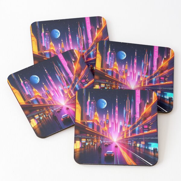 Artikelvorschau, Futuristic Cityscape at Night #203 entworfen und verkauft von CreativeKreis.