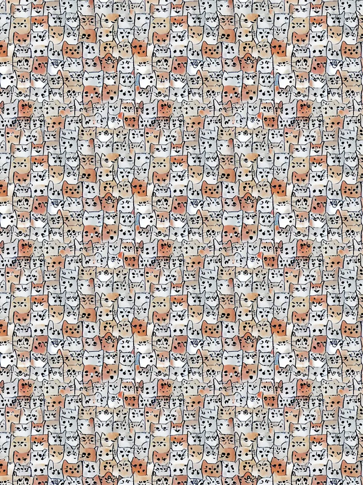 Thumbnail 4 of 4, Samsung Galaxy Phone Case, Colorful cat Pattern designed and sold by DestoPattern.