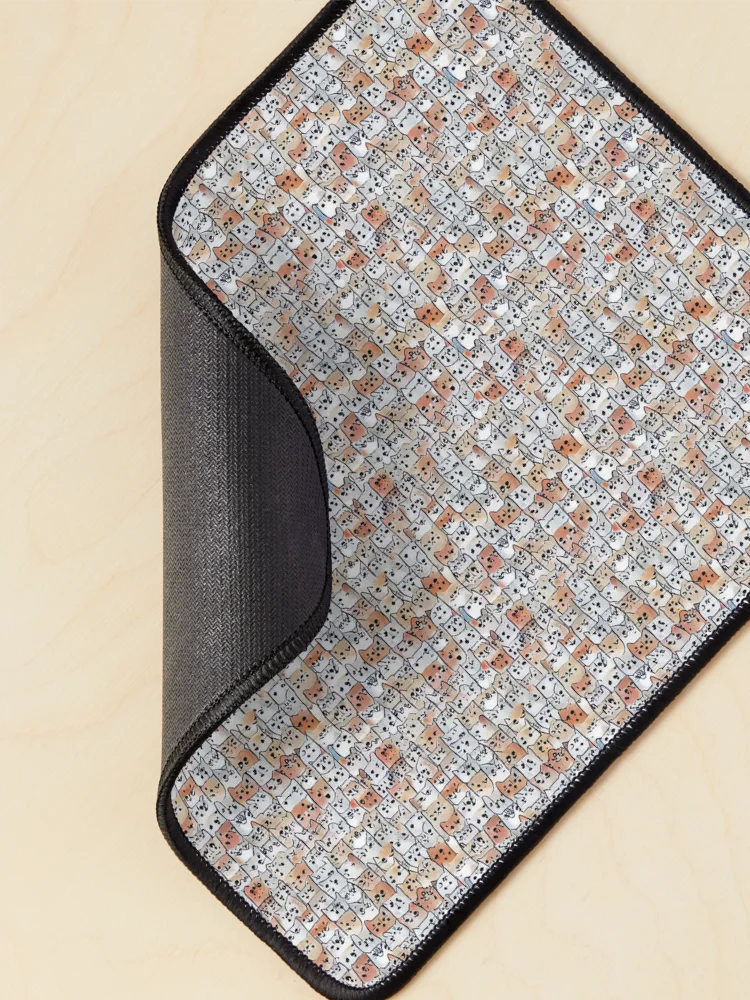Thumbnail 2 of 5, Mouse Pad, Colorful cat Pattern  designed and sold by DestoPattern.