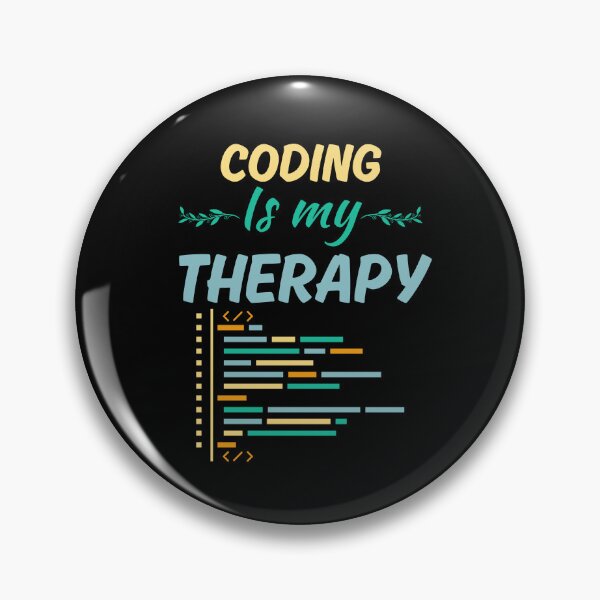Item preview, Coding is my therapy, funny coder job saying, coding enthusiast or fan life designed and sold by NBSStore.