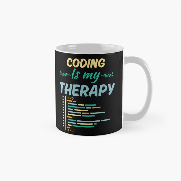 Artikelvorschau, Codieren ist meine Therapie, lustiger Coder-Job-Sprichwort, Coding-Enthusiast oder Fanleben entworfen und verkauft von NBSStore.