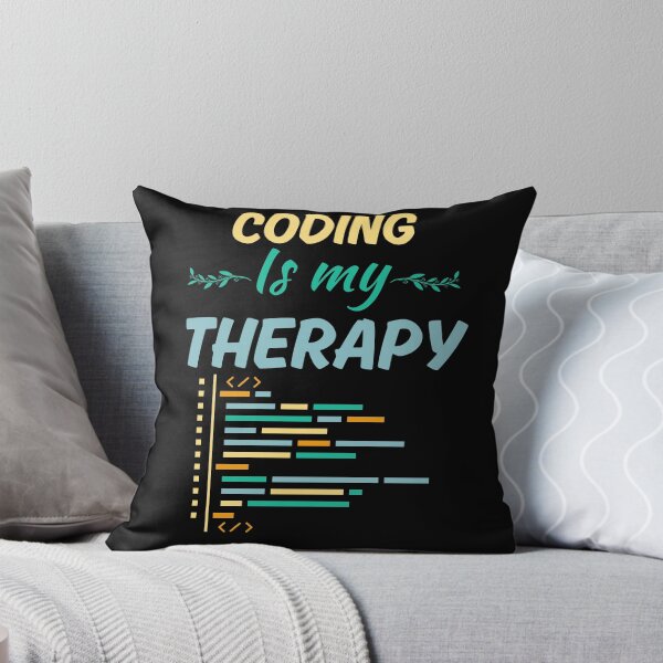Item preview, Coding is my therapy, funny coder job saying, coding enthusiast or fan life designed and sold by NBSStore.