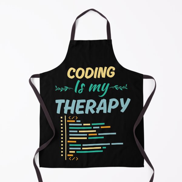 Item preview, Coding is my therapy, funny coder job saying, coding enthusiast or fan life designed and sold by NBSStore.