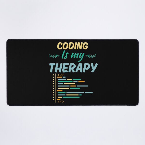 Item preview, Coding is my therapy, funny coder job saying, coding enthusiast or fan life designed and sold by NBSStore.