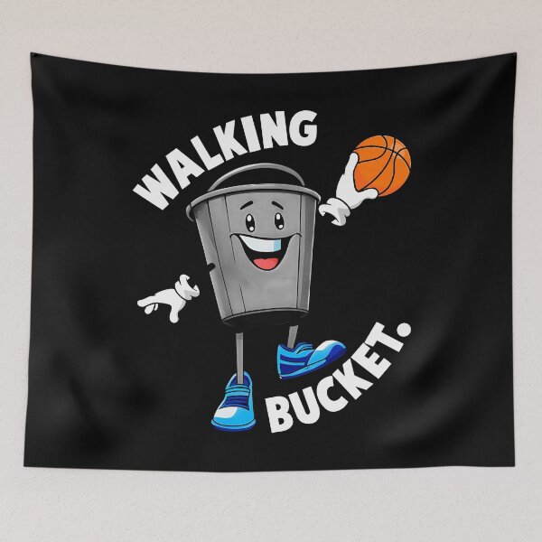 Item preview, Walking Bucket Basketball Graphic Design  designed and sold by InGame Basketball.