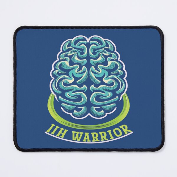Item preview, Idiopathic Intracranial Hypertension Awareness Hope Ribbon Hearts IIH Warrior designed and sold by UrbanGraphixs.