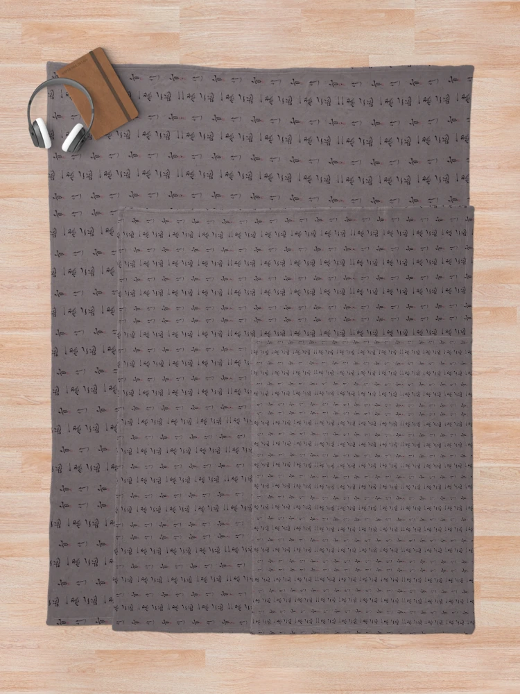 Thumbnail 5 of 6, Throw Blanket, Japanese language Pattern  designed and sold by DestoPattern.
