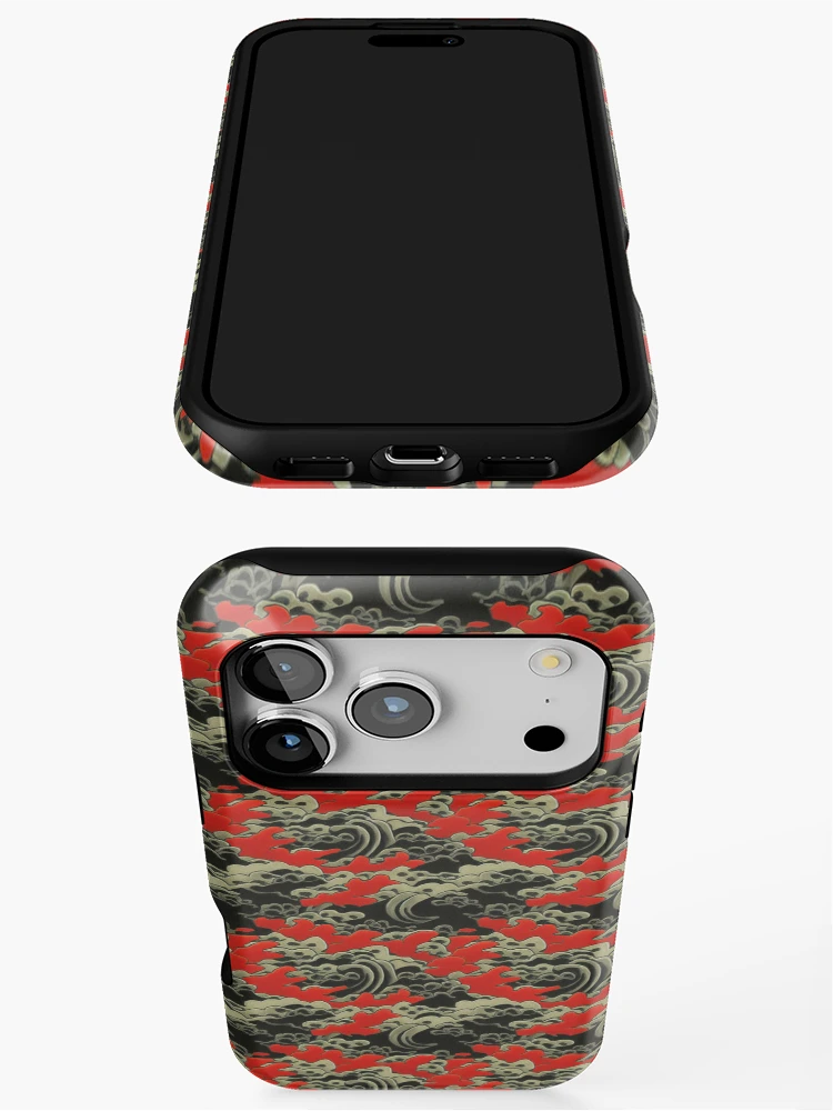 Thumbnail 3 of 4, iPhone Case, Japanese wave Pattern  designed and sold by DestoPattern.