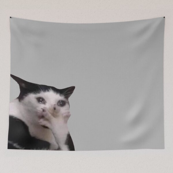 Item preview, crying cat meme designed and sold by tttatia.